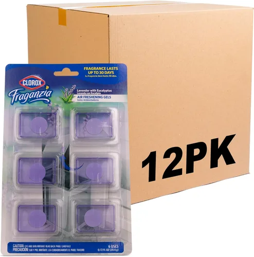 Miniatura 6 de Clorox Fraganzia - Gel ambientador adhesivo para botes de basura, Lavanda con aroma a eucalipto, sin enchufe, desodorante adhesivo para botes