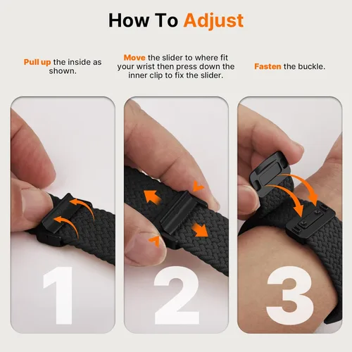 Miniatura 7 de Fullmosa Correas de reloj magnéticas de nailon de 0.787 pulgadas, correa de reloj de liberación rápida compatible con Garmin Vivoactive 6/5, Venu