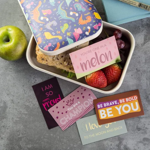 Miniatura 4 de DIVERSEBEE Paquete de 60 tarjetas motivacionales surtidas, minitarjetas inspiradoras y de bondad, juego de tarjetas de aliento de gratitud con 60