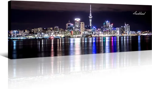 Miniatura 32 de Atlanta Skyline - Arte de pared para sala de estar, lienzo de paisaje urbano, decoración moderna para el hogar, imágenes panorámicas, edificio
