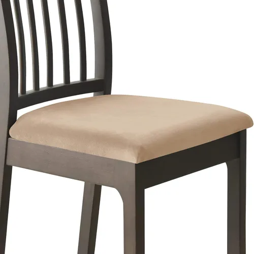 Miniatura 9 de Juego de 2 fundas elásticas para asiento de silla de comedor, de terciopelo suave, fundas protectoras universales extraíbles para sillas de comedor
