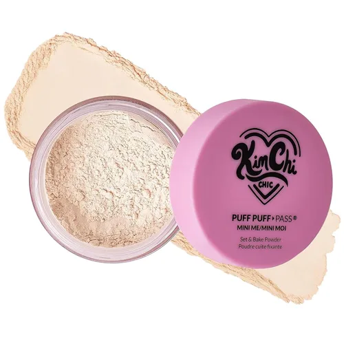 Miniatura 17 de Kimchi Chic Beauty Puff Puff Pass Set y polvo fijador Bake para maquillaje, borla de polvo facial suelto extra esponjoso, maquillaje facial suave
