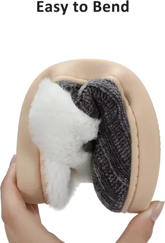 Miniatura 6 de NineCiFun Pantuflas cómodas de casa para mujer, de espuma viscoelástica, mullidas, para interiores, exteriores, antideslizantes, para el hogar