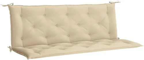 vidaXL Juego de 2 cojines para banco de jardín, tela Oxford beige (100% poliéster)