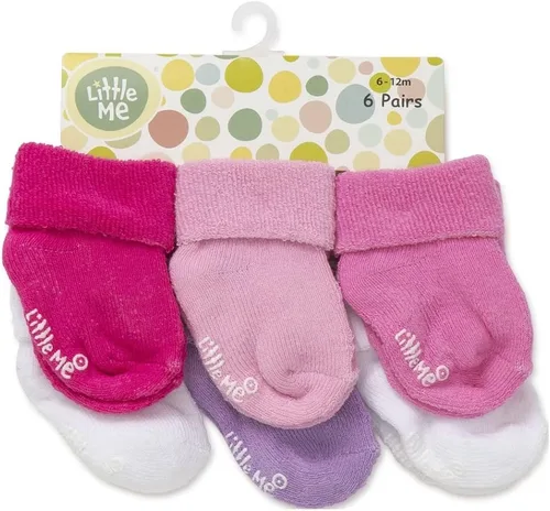 Miniatura 3 de Little Me - Calcetines para bebé niña (paquete de 6 unidades variadas)
