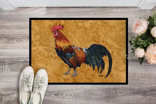 Miniatura 2 de Caroline's Treasures 8651MAT - Felpudo de gallo de 18 x 27 pulgadas, para interiores y exteriores, para entrada, antideslizante, lavable, de pelo