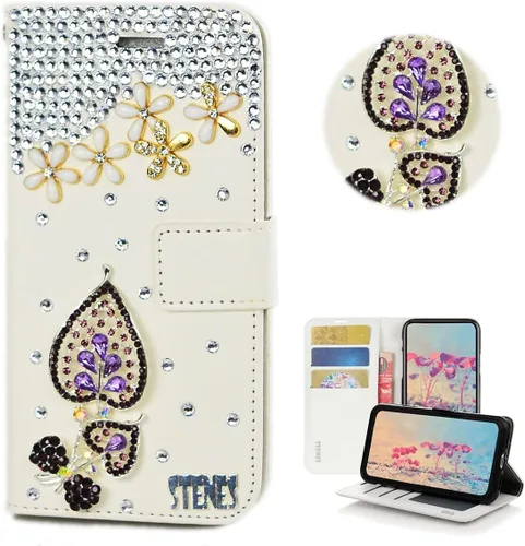 Miniatura 30 de Bling Wallet - Funda para teléfono compatible con Samsung Galaxy Z Fold 3 5G, elegante, hecha a mano, 3D, hecha a mano, ballet, pintalabios, tacón