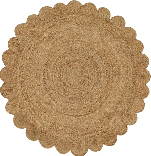 Miniatura 12 de Savi Home Alfombra de yute natural de 4 x 6 pies – Alfombra de granja trenzada tejida a mano de 72 x 48 pulgadas, alfombra de entrada en telar