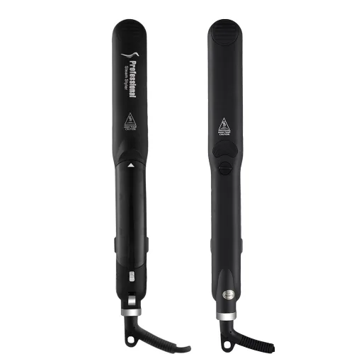 Miniatura 9 de Plancha de pelo profesional de turmalina de cerámica 2 en 1, plancha de pelo ajustable 300-450F, calor de salón, 110-220 V de doble voltaje