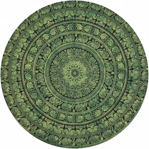 Miniatura 24 de Craft Trade - Tapiz de algodón indio con mandala para pared, decoración estética boho hippie para sala de estar, meditación y dormitorio - Amarillo