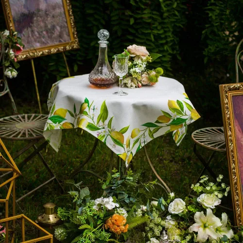 Miniatura 22 de ARTABLE Mantel Rectangular de Primavera con Estampado de Flores, Hierba y Patrones Florales Vintage, Mantel para Mesa de Pascua, Camino de Mesa