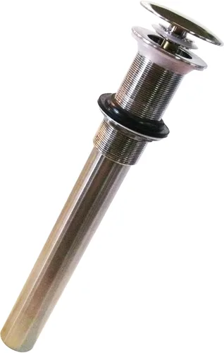 Miniatura 3 de Westbrass D410A-1-60 Desagüe de tapón desplegable estilo hongo para fregaderos de cuenco/recipiente sin desbordamiento, blanco mate Mate blanco