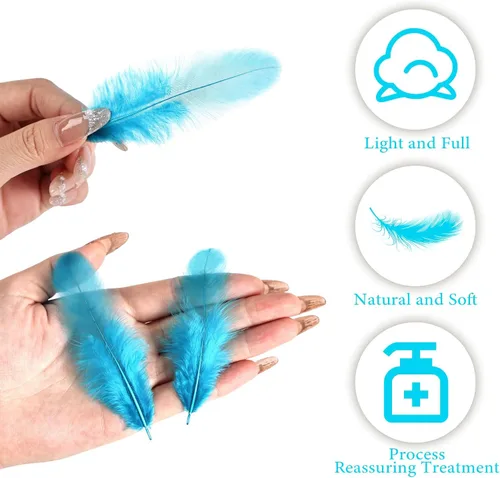 Miniatura 3 de THARAHT Plumas de Gallo para Manualidades 300pcs 3-5 pulgadas Plumas de Colores a Granel para Jardín de Infantes Manualidades DIY Boda Hogar Fiesta