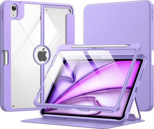 Miniatura 28 de MoKo Funda para iPad Air de 11 pulgadas 7ª/6ª generación M3/M2 2025/2024, iPad Air 5ª/4ª generación de 10.9 pulgadas 2022/2020 con soporte