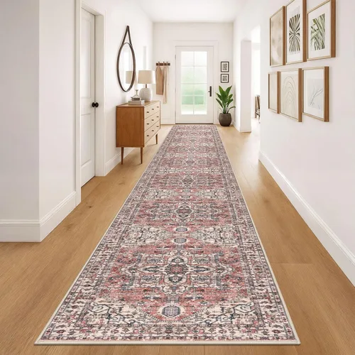 Miniatura 22 de KOZYFLY Alfombra Pequeña de Área 2x3 Pies Alfombras para Entrada Lavable Boho Alfombra de Entrada Antideslizante Tapete de Puerta Interior Entrada