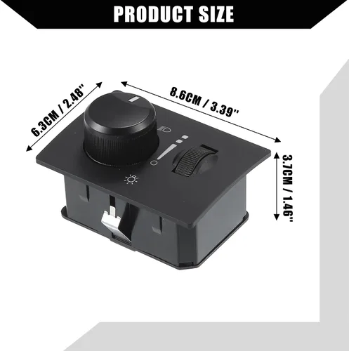 Miniatura 5 de No.68019567AC - Interruptor delantero para faros delanteros de automóvil para Chrysler 300 para Dodge Charger 2006-2010, interruptor de faros