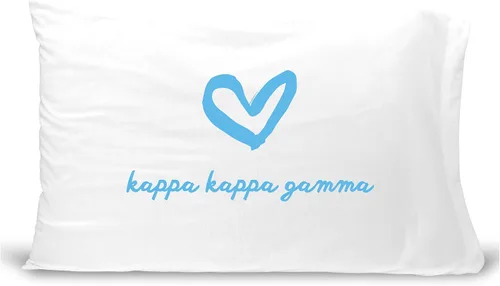 Miniatura 31 de sockprints Funda de almohada Alpha Chi Omega - Nombre de la hermandad con diseño de corazón. Funda de almohada 100% algodón tamaño estándar 20 x 30