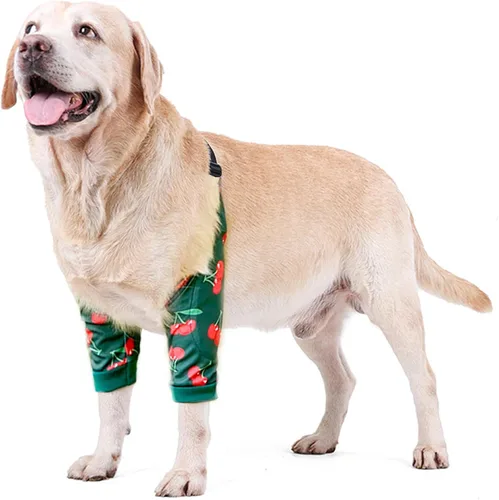 Miniatura 9 de Manga de recuperación para perros con banda elástica para piernas o articulaciones lesionadas, tirantes ajustables para patas delanteras de rosado