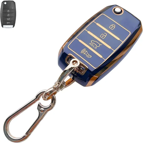 Miniatura 10 de Compatible con funda para llavero Chevy con llavero – Funda de TPU suave negra para Chevy Equinox Impala Malibu Camaro Cruze Sonic Terrain 5 botones