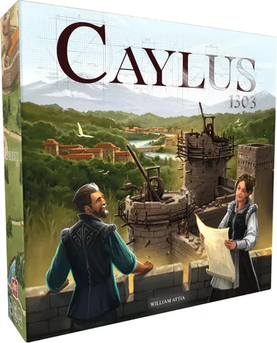 Caylus 1303 - Juego de mesa - Juego de estrategia de construcción de ciudades, juego de colocación de trabajadores económicos para niños y adultos,