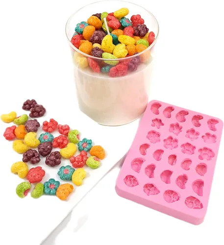 Miniatura 11 de Anillos de frutas molde de silicona 8 cavidades cereal bucles NC107