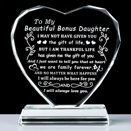 Miniatura 13 de YWHL Regalos de cumpleaños para mejor amiga con base LED, regalo de mejor amiga para mujeres, corazón de cristal, amistad, regalos BFF para mujeres