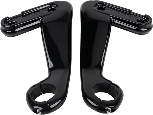 1 par de soporte de carenado delantero negro compatible con Harley Road Glide FLTR CVO Ultra FLTRUSE FLTRX FLTRU 2010-2013