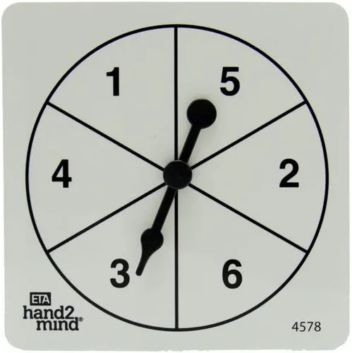 Miniatura 5 de hand2mind - 4589 ETA Color/Number Spinner Collection, Juego de 6