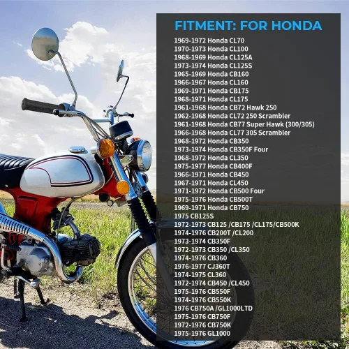 Miniatura 6 de Tubo de manguito de acelerador de agarre giratorio para manillar de 7/8 pulgadas para Honda CB350 CB 360 450 500 550 650 750 GL1000, 0.866 in agarre