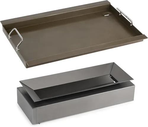 Miniatura 8 de Stanbroil Plancha plana con kit de colector, inserto de parrilla para Masterbuilt Gravity Series 1050 Digital Charcoal Grill and Smoker Combo