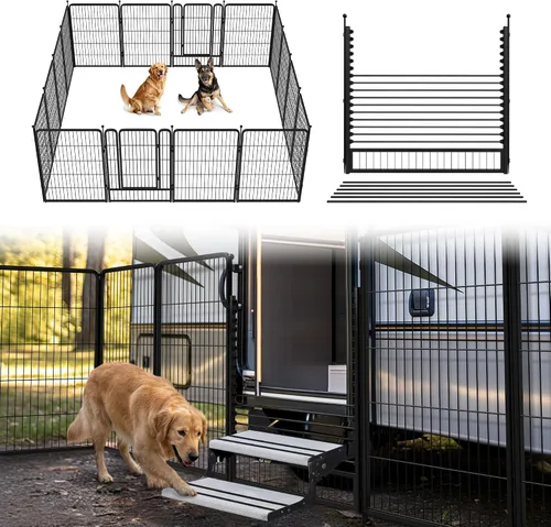 Miniatura 89 de FXW Rollick - Corralito para perros para patio, campamento con casa rodante, patentado, 24 pulgadas, 2 paneles