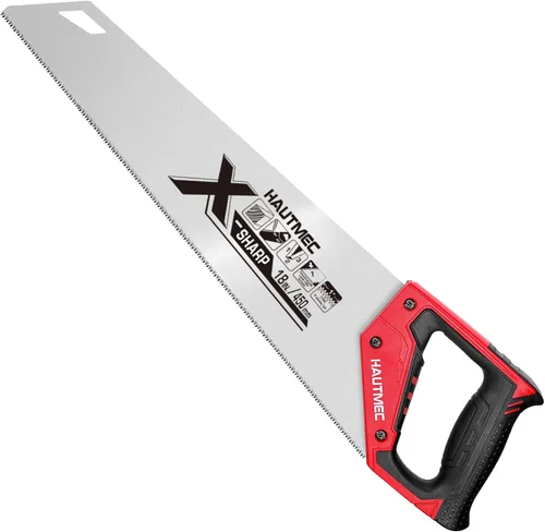 Miniatura 10 de HAUTMEC X-Sharp HT0295 - Sierra de mano profesional de 14 pulgadas, sierra de mano pequeña de corte transversal de 12 TPI con dientes de triple
