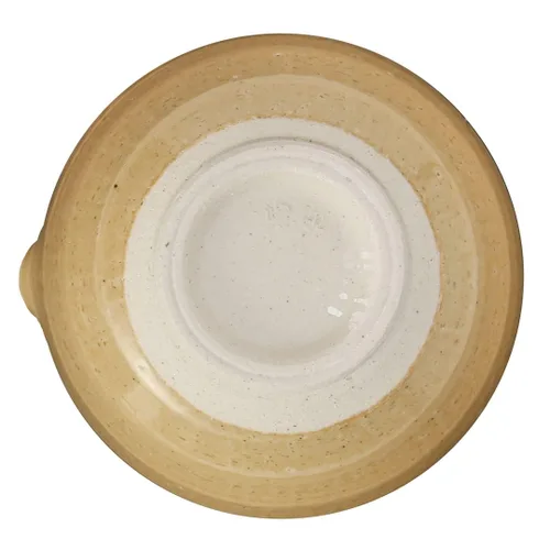 Miniatura 8 de TIKUSAN Juego de mortero y mortero de cerámica Ripple Ridge (Suribachi y Surikogi) con boquilla fabricada en Japón Mino Ware (M, marrón)