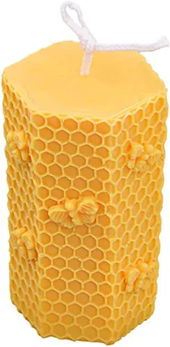Grainrain Moldes de Vela de Abeja 3D Moldes de Panal de Miel Molde de Jabón de Silicona Molde de Cera Molde de Fabricación de Vela (SXY043)