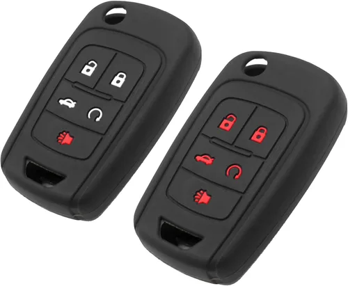 Miniatura 6 de Funda de silicona para llavero para Chevrolet Chevy Equinox Camaro Cruze Malibu Sonic Volt Spark Buick Encore GMC Pop Out 5 botones Accesorios