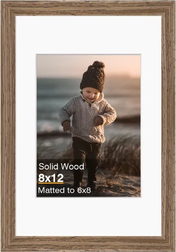 Miniatura 159 de KINLINK 3.5x5 Picture Frame, Ash Black Solid Wood Frame with Plexiglass for Table Top and Wall Mounting, Photo Frame for Horizontal or Vertical