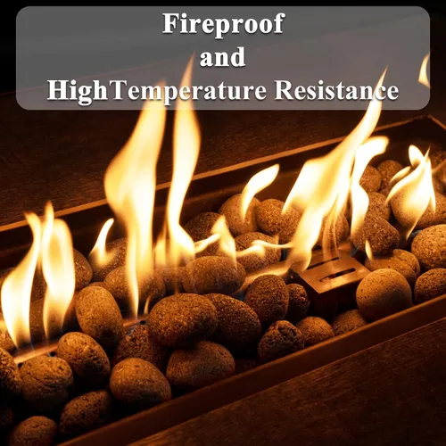 Miniatura 3 de GASPRO Rocas de lava grandes de 10 libras para hoguera, piedras de lava natural de 2 a 3 pulgadas para chimeneas con propano y gas natural
