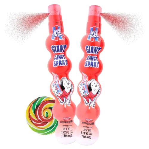 Miniatura 8 de Needzo Blue Raspberry ICEE - Caramelos en aerosol, dulces líquidos agridulces, regalos de fiesta de cumpleaños, 3.72 onzas líquidas (paquete de 2)