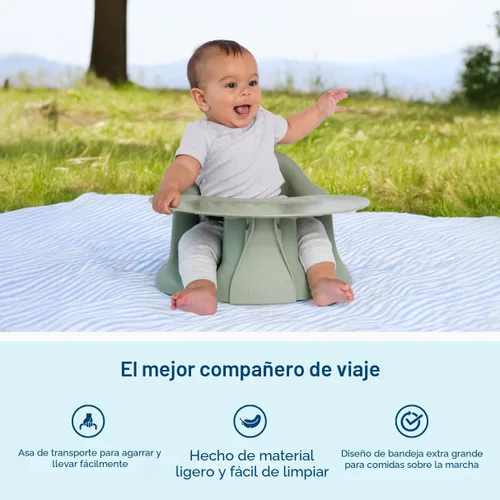 Miniatura 5 de Upseat – El asiento original ergonómico para piso y elevador de bebé con bandeja, desarrollado con fisioterapeutas para postura erguida y desarrollo