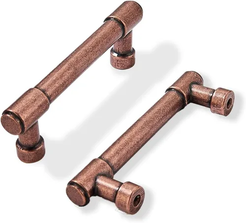 Miniatura 29 de khtumeware - Juego de 2 tiradores grandes para gabinete, diámetro 1-3/4 pulgadas, zinc resistente, para cajones, puertas y tocadores, color latón