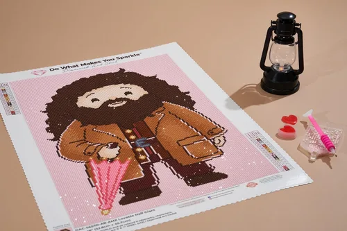 Miniatura 5 de DIAMOND ART CLUB Harry Potter Kit de Pintura de Diamante en Lienzo del Adorable Semi-Gigante, 13" x 18" (33.0 x 45.7 cm)