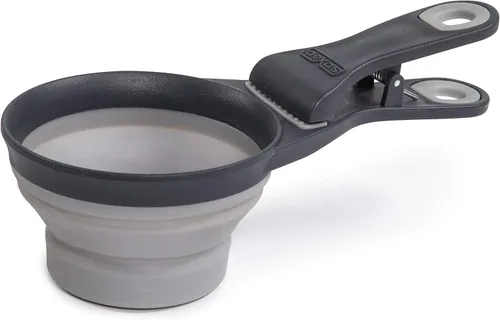 Miniatura 13 de Dexas Pets Cuchara KlipScoop Plegable Plegable para Comida Seca de Perro y Clip para Bolsa de Comida de Perro, Capacidad de 2 Tazas, Azul Pro Azul