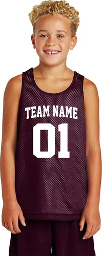 Miniatura 9 de Custom Basketball Jersey Youth Sizes Add Your Team, Name, & Number Unisex