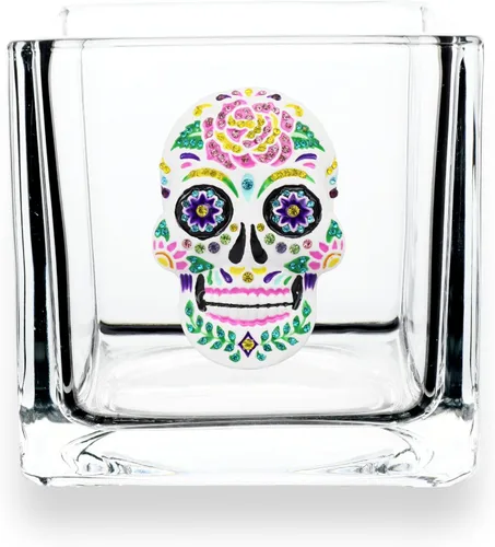 Miniatura 5 de THE QUEENS' JEWELS Aurora Borealis - Jarrón portavelas de 4 x 4 pulgadas, regalo único para mujeres, cumpleaños, lindo, divertido, cóctel, reina