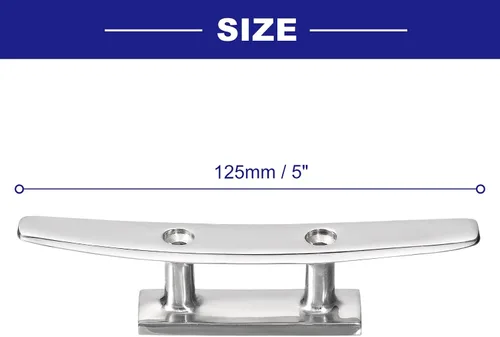 Miniatura 5 de uxcell Boat Cleat Open Base, 316 Stainless Steel Dock Cleat for Kayak Boat