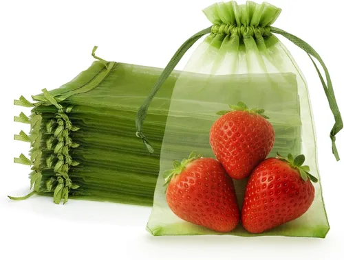 Miniatura 11 de Bolsas de organza de 4 x 6, 100 bolsas de malla transparente con cordón, pequeñas bolsas de regalo de malla, bolsas de regalo con cordón, bolsas