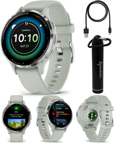 Garmin Venu 3S Reloj inteligente con GPS, pantalla AMOLED de 1.61 pulgadas, características avanzadas de salud y fitness, hasta 10 días de batería,
