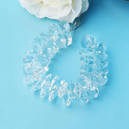 Miniatura 7 de LONGWIN Lote de 100 piezas de 1 agujero de cristal octágono cuentas, prisma de cristal Suncatcher piezas de repuesto lámpara DIY colgante colgante
