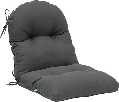 Miniatura 9 de QILLOWAY Cojín copetudo para silla de exterior, impermeable, 43 x 20 x 4 pulgadas, antideslizante, almohadilla de repuesto para muebles de mimbre