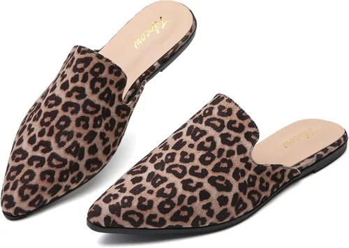 Miniatura 7 de Tliocow - Mocasines para mujer, sin talón y fáciles de poner, con punta puntiaguda, zapatos planos
